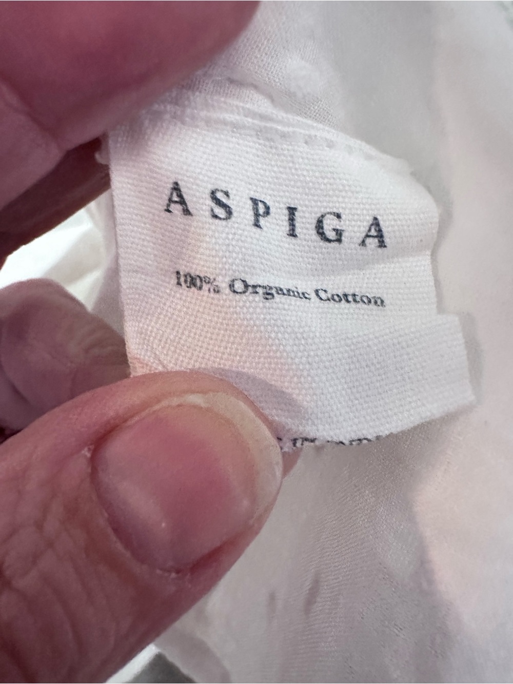 Aspiga L Carrie Dobby white Eyelet Pintuck 100% organic Cotton cottagecore top - Picture 10 of 15
